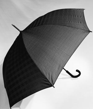  Parapluie 1/2 golf résistant automatique gris écossais pgn courbe Doppler - large 110cm & solide