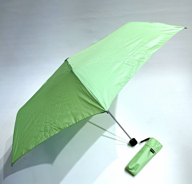 Parapluie Doppler mini uni vert anis manuel Plume fiber Havanna - Ultra léger 140g & solide