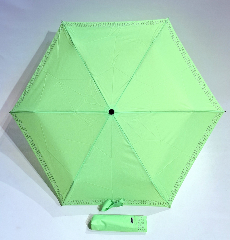  Parapluie Doppler mini uni vert anis manuel Plume fiber Cross néon - Ultra léger 140g & solide