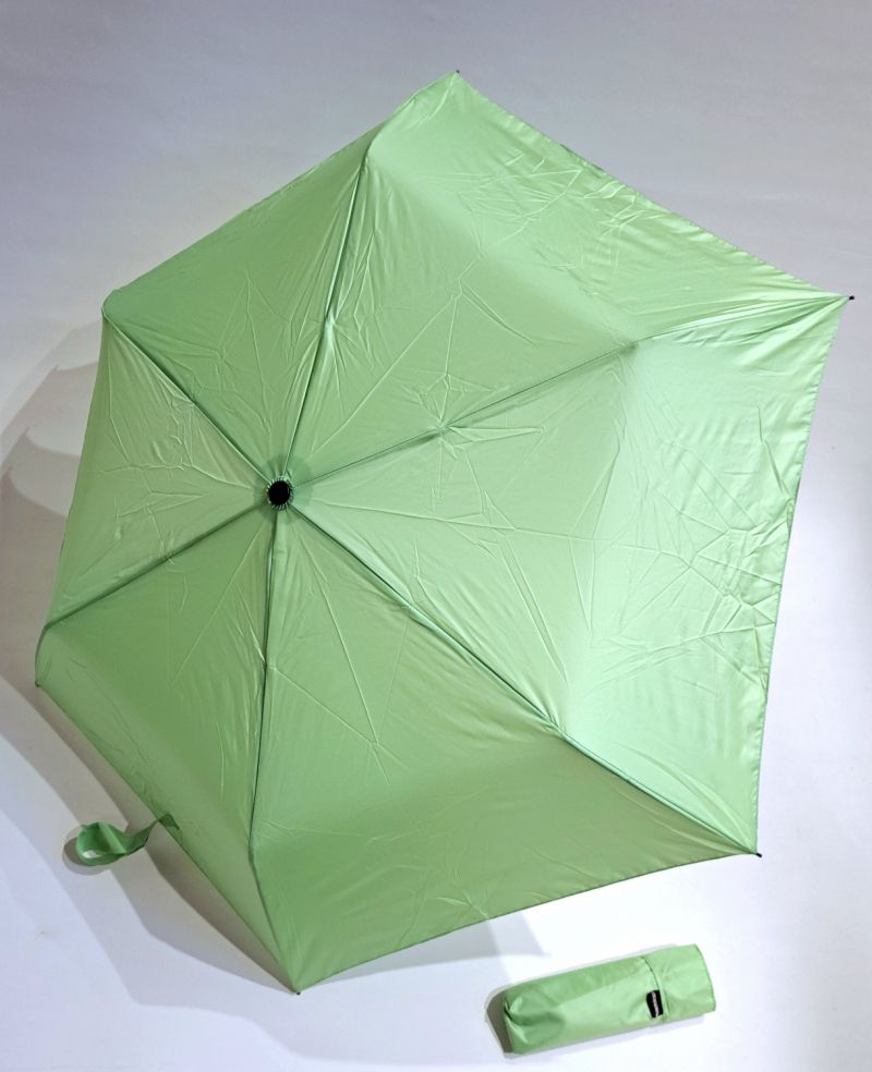 Parapluie Doppler mini uni vert anis manuel Plume fiber Havanna - Ultra léger 140g & solide