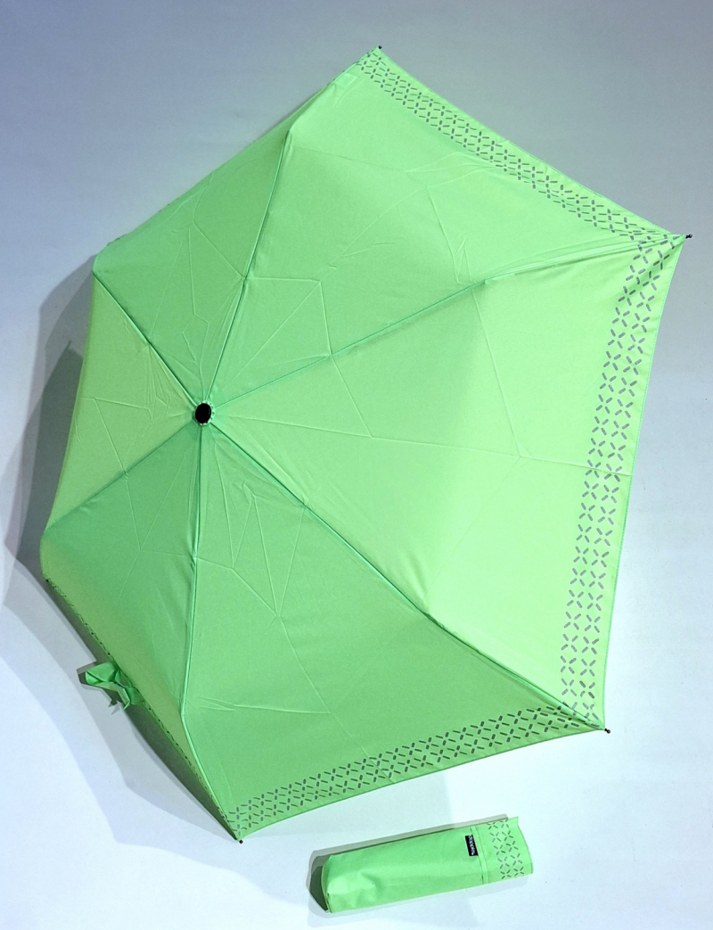  Parapluie Doppler mini uni vert anis manuel Plume fiber Cross néon - Ultra léger 140g & solide