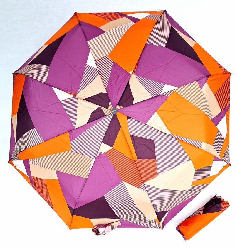 Parapluie pliant mini ouvrant fermant coloré imprimé patchwork Doppler- Léger & solide