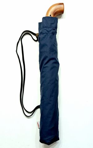 Grand parapluie golf pliant ouvrant fermant bleu marine housse sac à dos - Grand 130cm & robuste