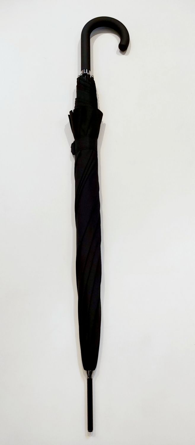 Parapluie long automatique PURE noir grand Knirps 107 diam - Léger & anti vent