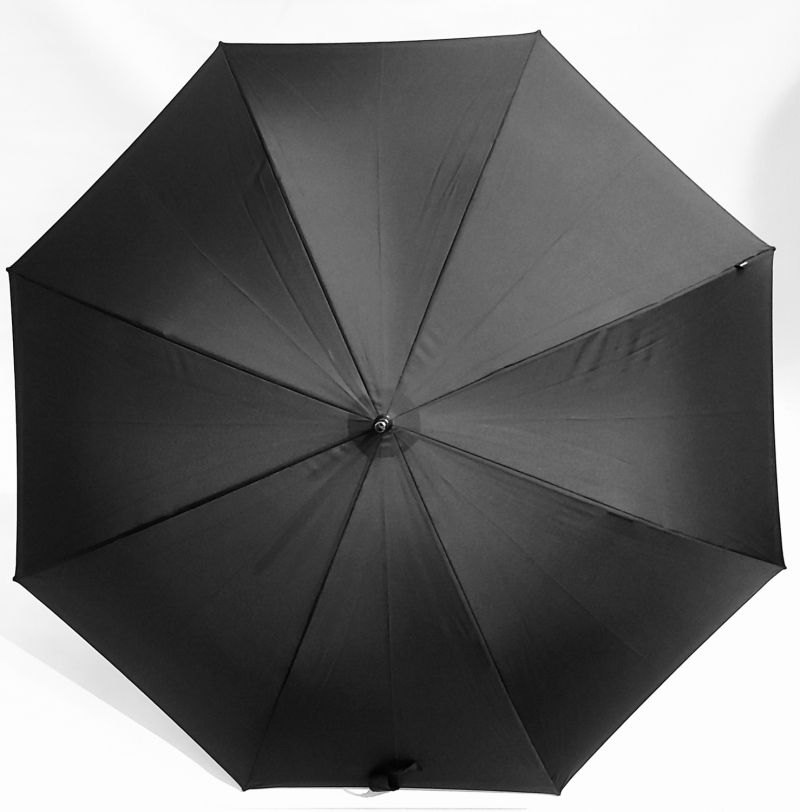 Parapluie long automatique PURE noir grand Knirps 107 diam - Léger & anti vent