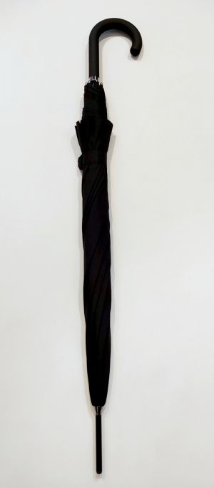 Parapluie long automatique PURE noir grand Knirps 107 diam - Léger & anti vent