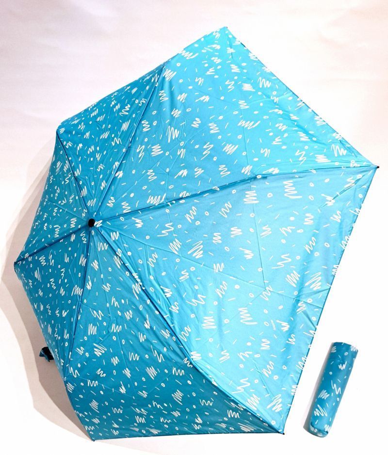 Parapluie Zero Magic pliant Plume open close bleu ciel fantaisie Doppler - Ultra léger 175g & grand 