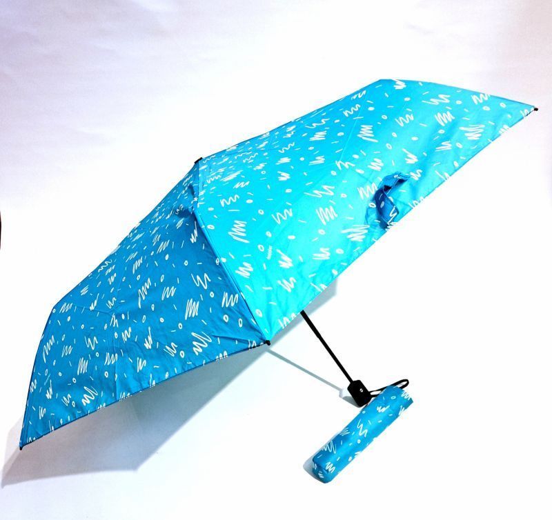 Parapluie Zero Magic pliant Plume open close bleu ciel fantaisie Doppler - Ultra léger 175g & grand 