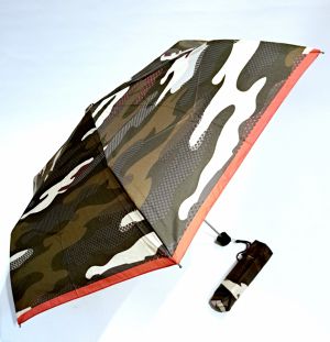 Parapluie mini PLUME manuel marron imprimé Camouflage Ultra léger 140g / Doppler pas cher