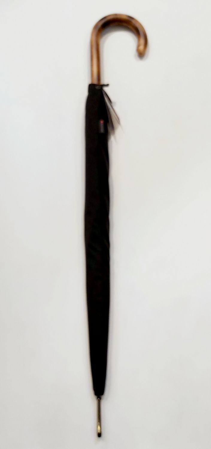  Parapluie Knirps homme long noir automatique à 10 branches pg bois érable - Robuste & de grande taille