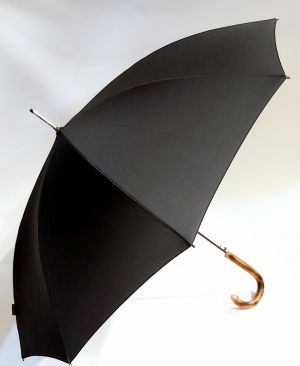  Parapluie Knirps long noir pour homme automatique à 10 branches, robuste et de grande taille