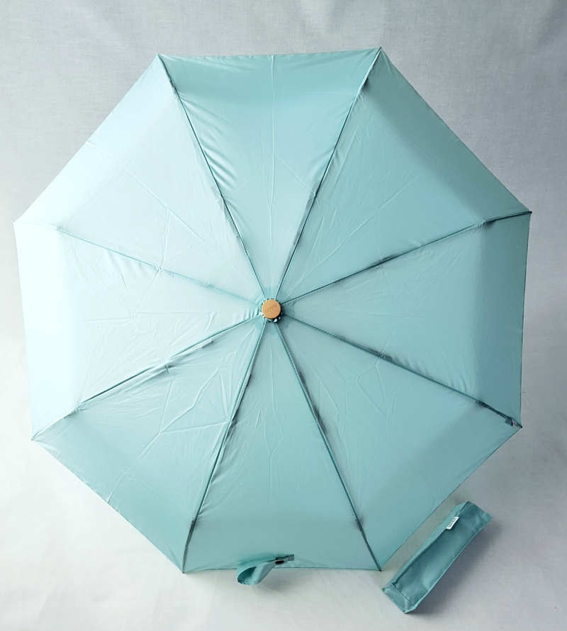 Mini parapluie pliant ouvrant fermant uni parme pg bois Smati- Léger & pas cher