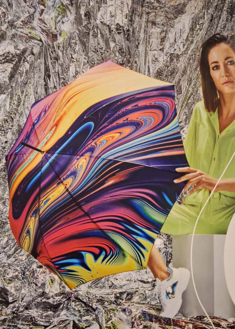 Parapluie long automatique coloré imprimé Art moderne Doppler- Grand & solide original