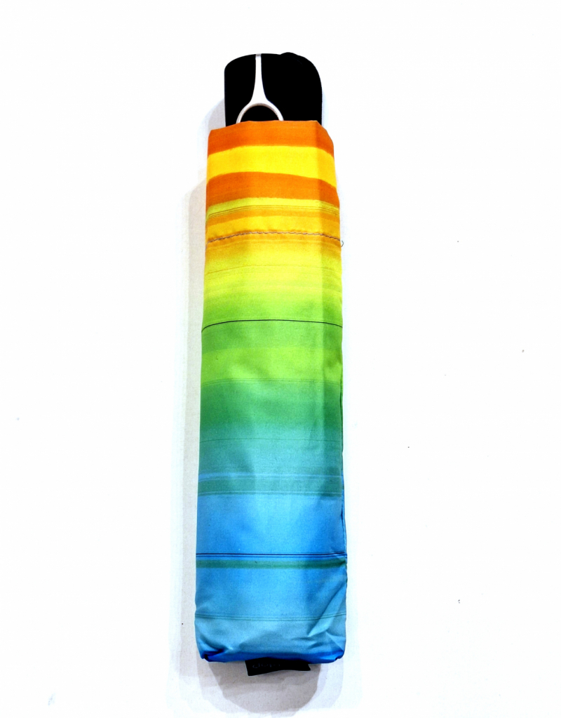 Parapluie pliant mini open-close imprimé SPOTLIGHT bleu original Doppler- Léger & solide