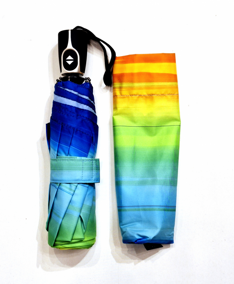 Parapluie pliant mini open-close imprimé SPOTLIGHT bleu original Doppler- Léger & solide