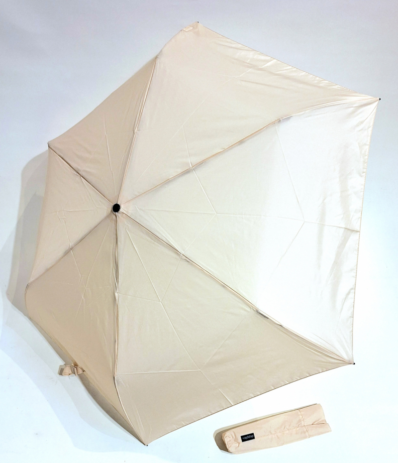 Parapluie pliant mini FIN & Super LEGER automatique uni beige Doppler- Solide & pas cher