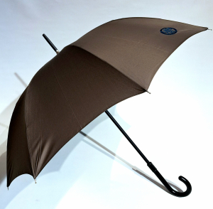 Parapluie Lancel long manuel uni kaki Logo Français élégant - Léger fin 450g & solide