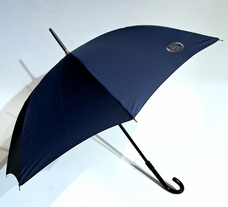  Parapluie Lancel long manuel uni bleu marine Logo Français élégant - Léger fin 450g & solide