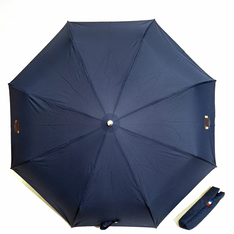  Parapluie Lancel mini pliant open automatique uni bleu + Logo Français - Grand & solide