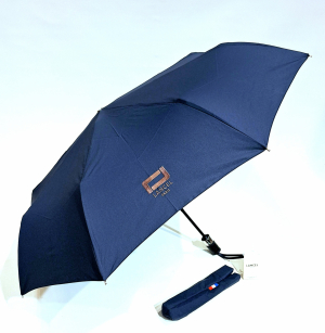  Parapluie Lancel mini pliant open automatique uni bleu + Logo Français - Grand & solide