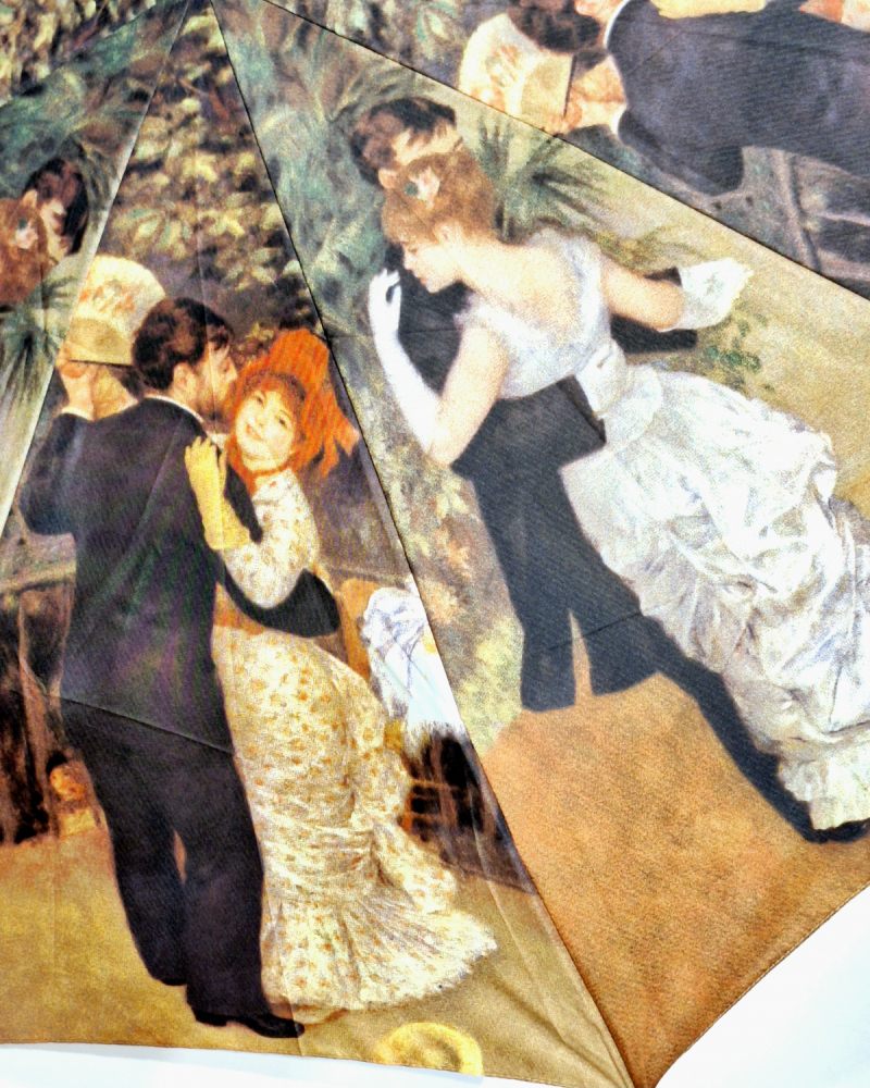 Parapluie pliant open close Renoir imprimé la Danse Guy de Jean - léger & grand