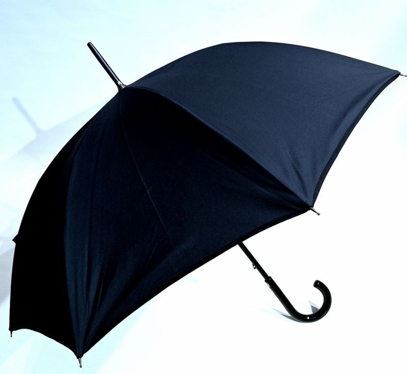 Parapluie double long noir & blanc et motif dentelle noire Guy de Jean - chic & résistant