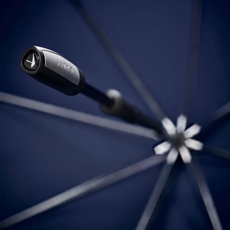 Parapluie Tempête SENZ golf XXL uni bleu marine - Résistant & Housse Bandoulière ajustable