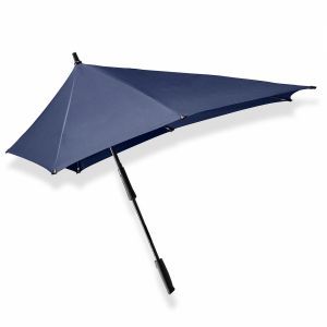 Parapluie Tempête SENZ golf XXL uni bleu - Résistant & Housse Bandoulière ajustable
