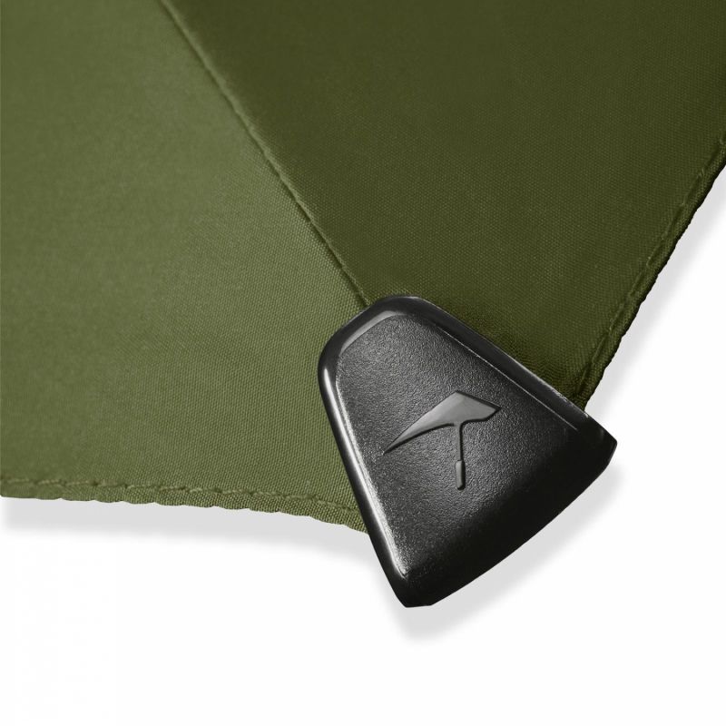 Parapluie Tempête SENZ pliant uni vert olive automatique open close - Protecteur & solide