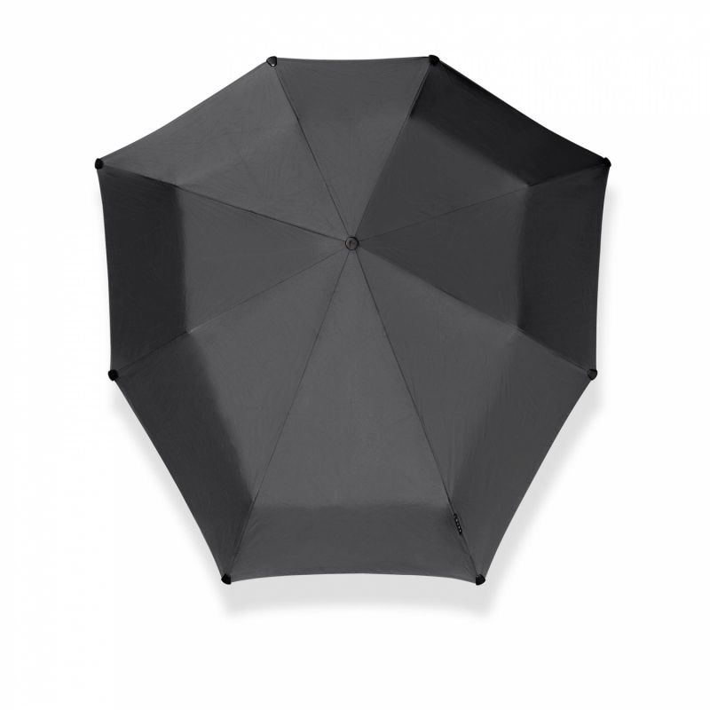 Parapluie Tempête SENZ pliant uni noir automatique open close - Grand & solide