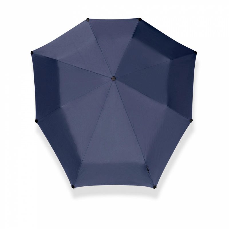 Parapluie Tempête SENZ pliable uni bleu midnight automatique open close - Grand & anti uv à 98%