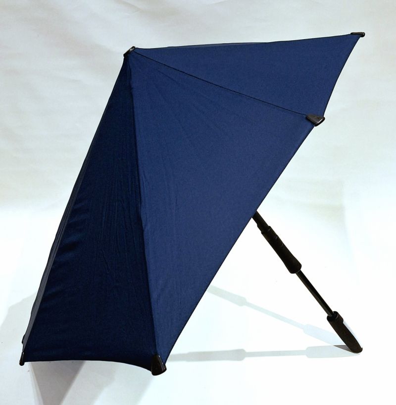 Parapluie Tempête SENZ XXL manuel uni bleu marine anti uv - Robuste & Housse Bandoulière ajustable