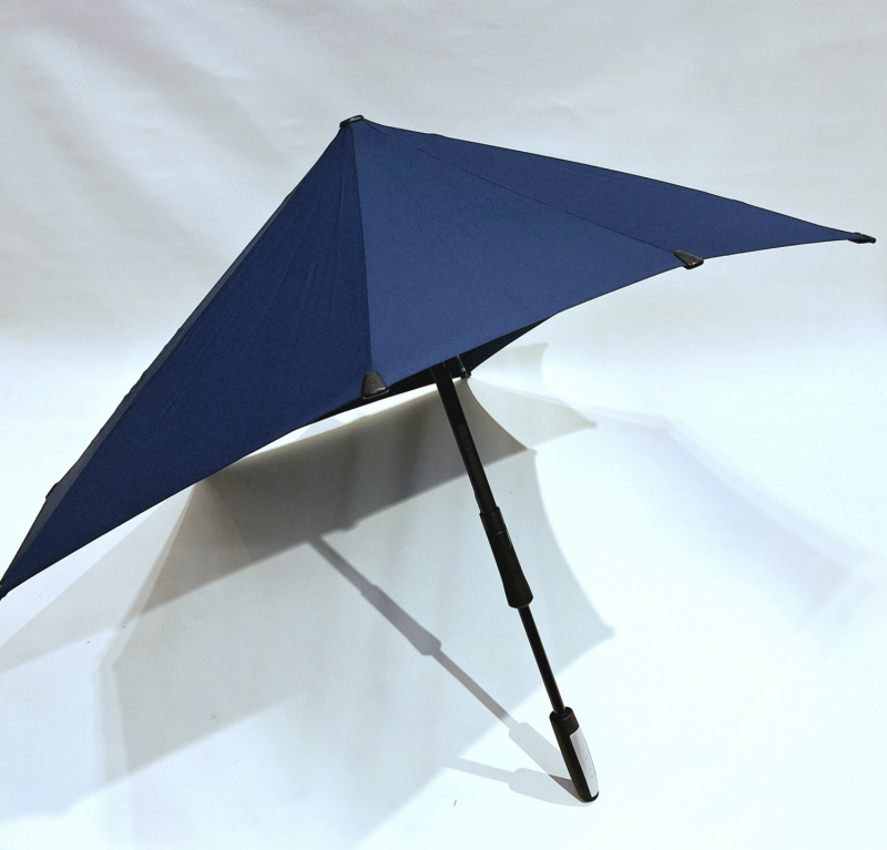 Parapluie Tempête SENZ XXL manuel uni bleu marine anti uv - Robuste & Housse Bandoulière ajustable