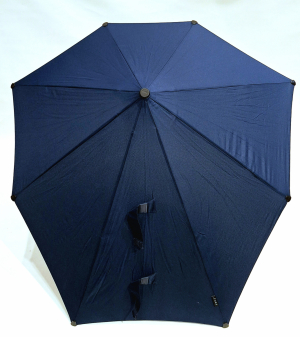 Parapluie Tempête SENZ XXL manuel uni bleu marine anti uv - Robuste & Housse Bandoulière ajustable