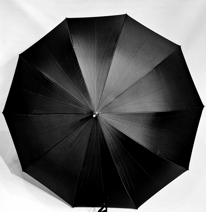  Parapluie grand noir homme automatique à 10 branches - résistant & pas cher