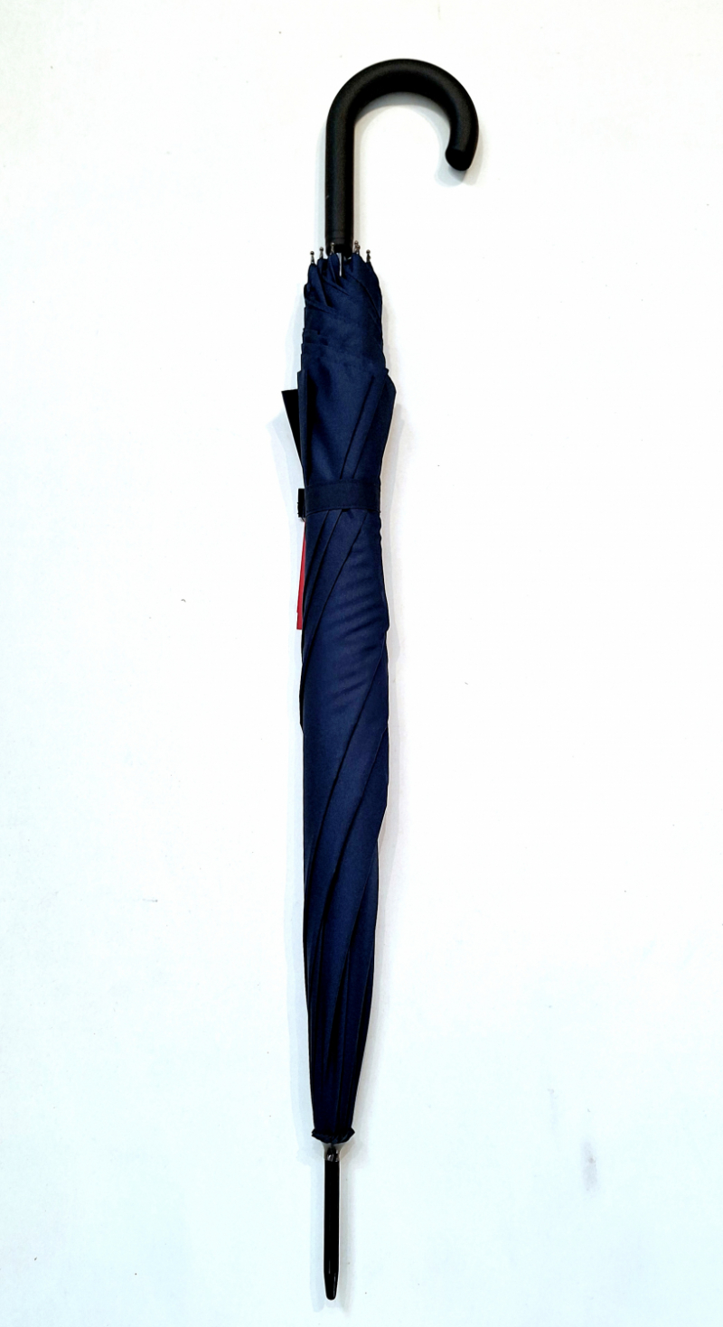 Parapluie Pas Cher Doppler long automatique Bleu Marine pgn noire - Léger & grand