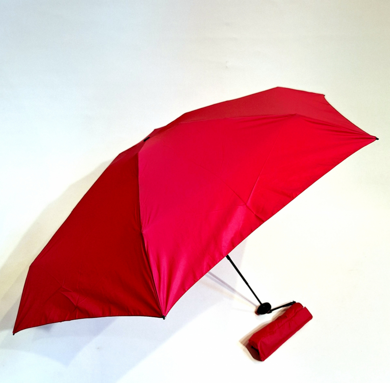 Parapluie compact MICRO LEGER pliant uni manuel pourpre - Micro rond 16 cm & Pas cher