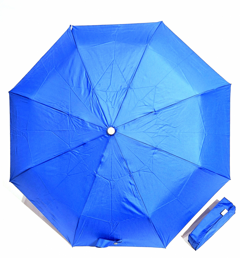 Mini parapluie pliant ouvrant fermant uni bleu roi ou Majorelle pg bois Smati - Solide & pas cher