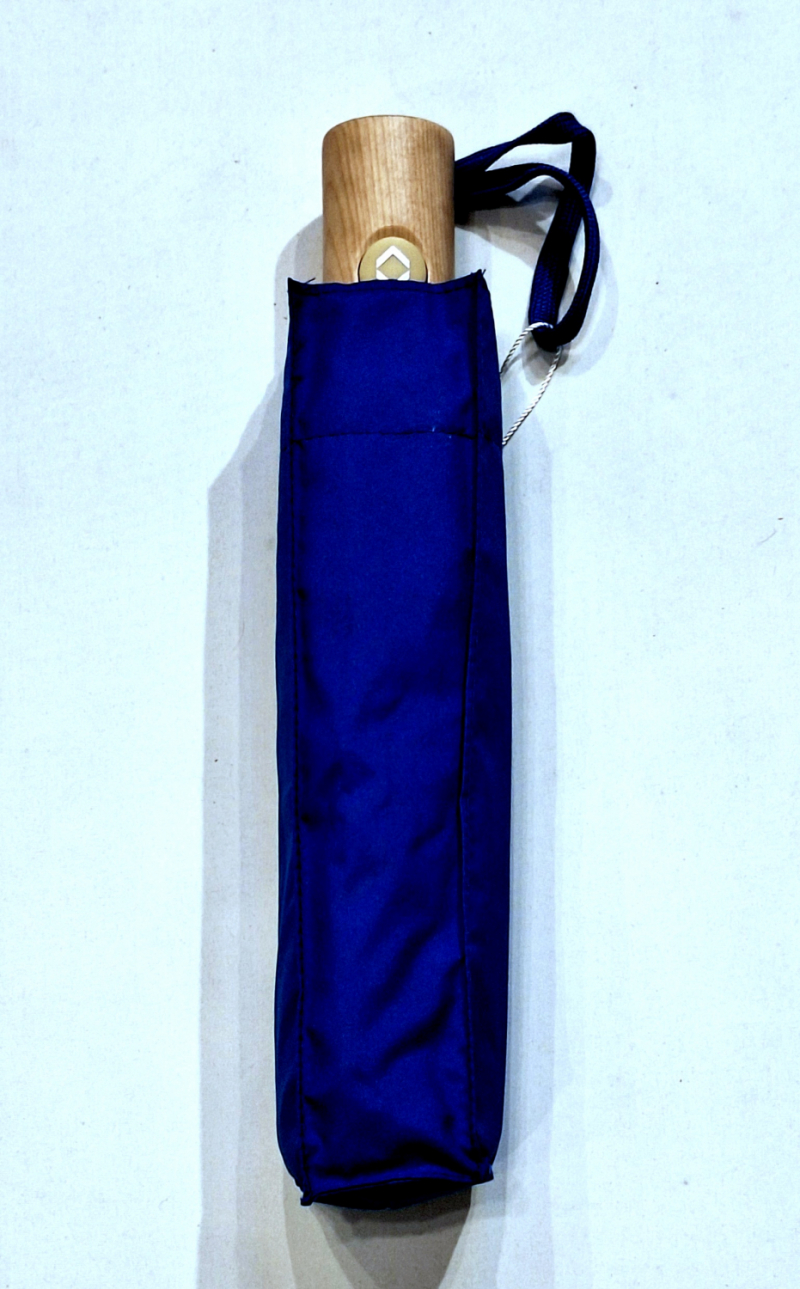 Mini parapluie pliant ouvrant fermant uni bleu roi ou Majorelle pg bois Smati - Solide & pas cher