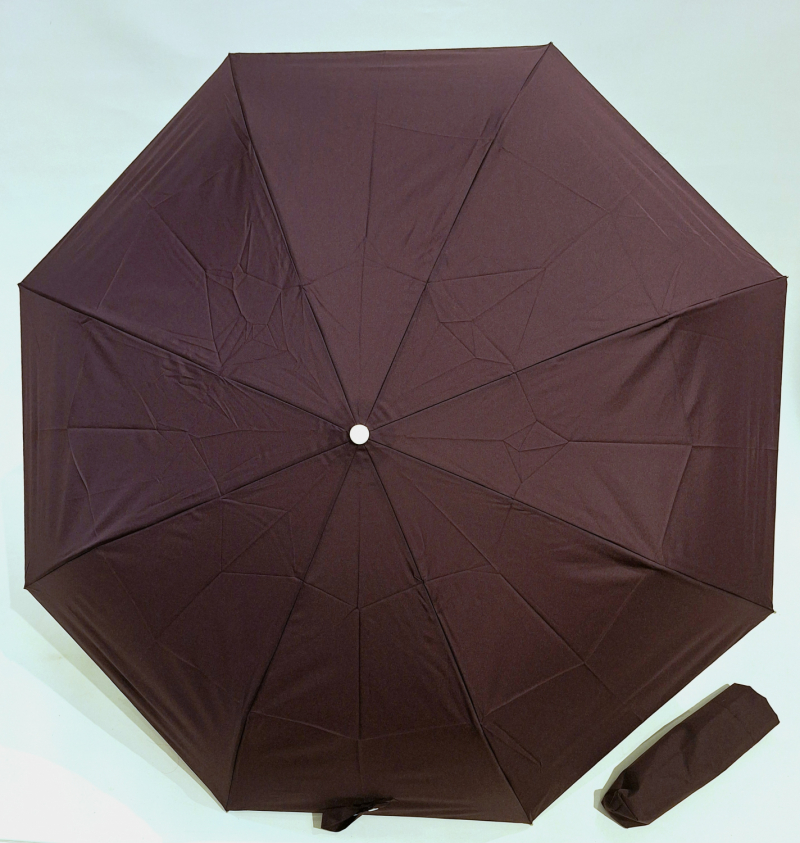 Parapluie français mini pliant open close uni vert forest Vaux - Solide & résistant