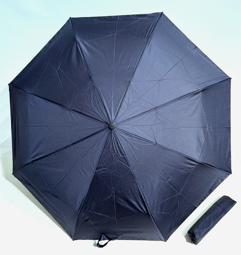Mini parapluie pliant A200 Knirps open close bleu marine garantie 5ans - Léger & solide