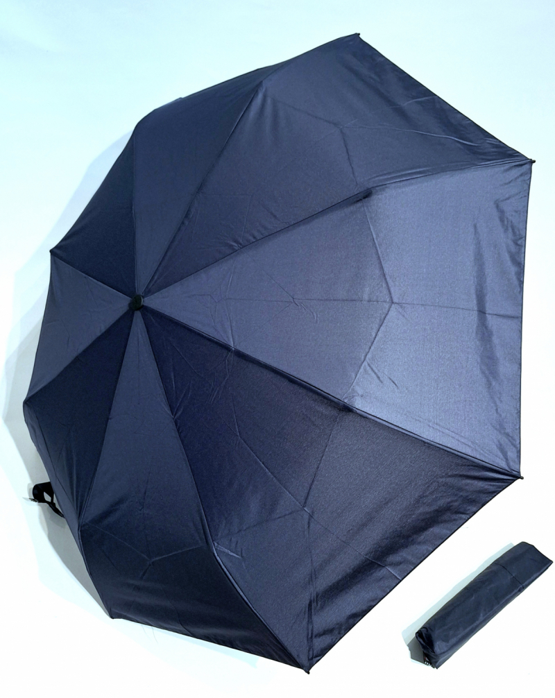Mini parapluie pliant A200 Knirps open close bleu marine garantie 5ans - Léger & solide
