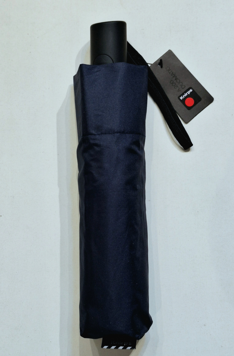 Mini parapluie pliant A200 Knirps open close bleu marine garantie 5ans - Léger & solide