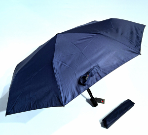 Mini parapluie pliant A200 Knirps open close bleu marine garantie 5ans - Léger & solide