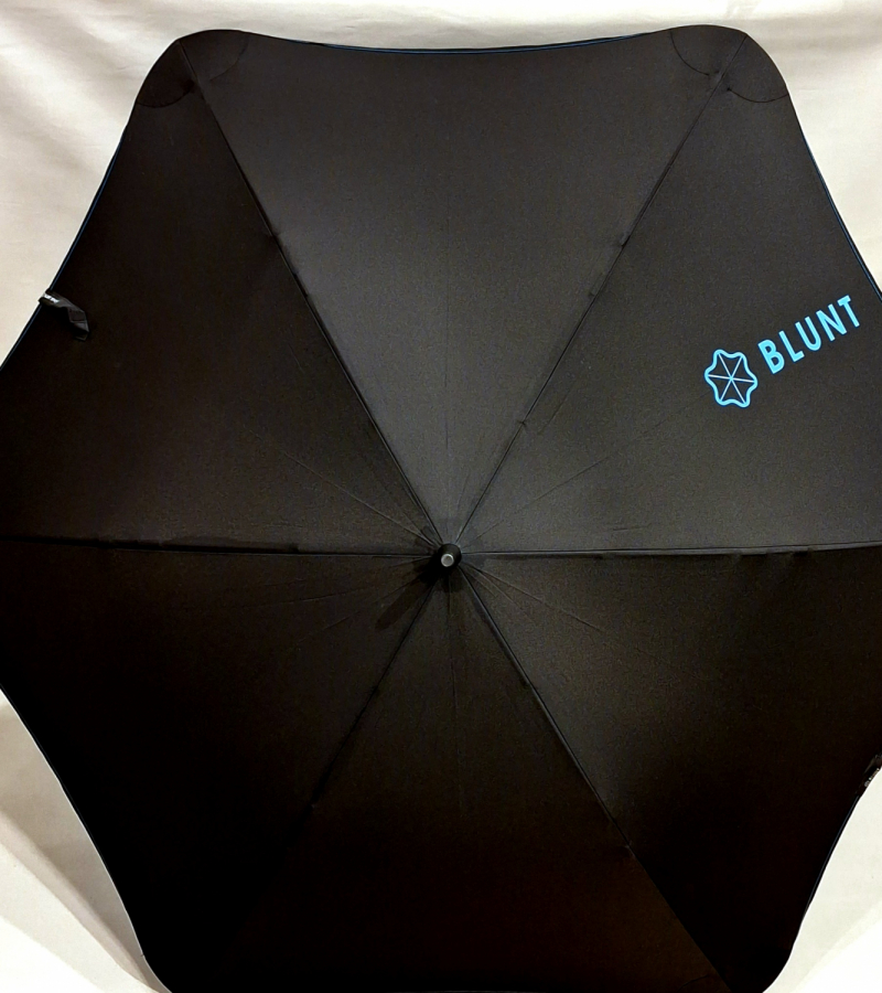 Parapluie Blunt Sport géant droit manuel uni gris (d 147 cm) Housse bandoulière - Solide & anti vent