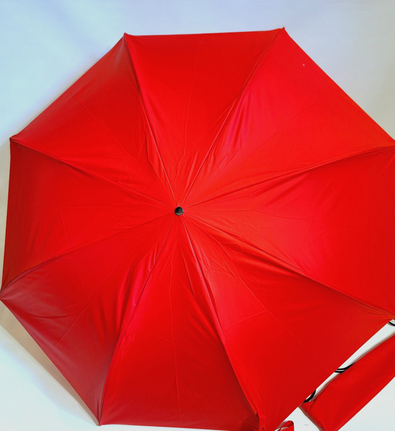 Grand parapluie golf pliant automatique rouge housse sac à dos Randonneur Piganiol français - Large130cm & robuste