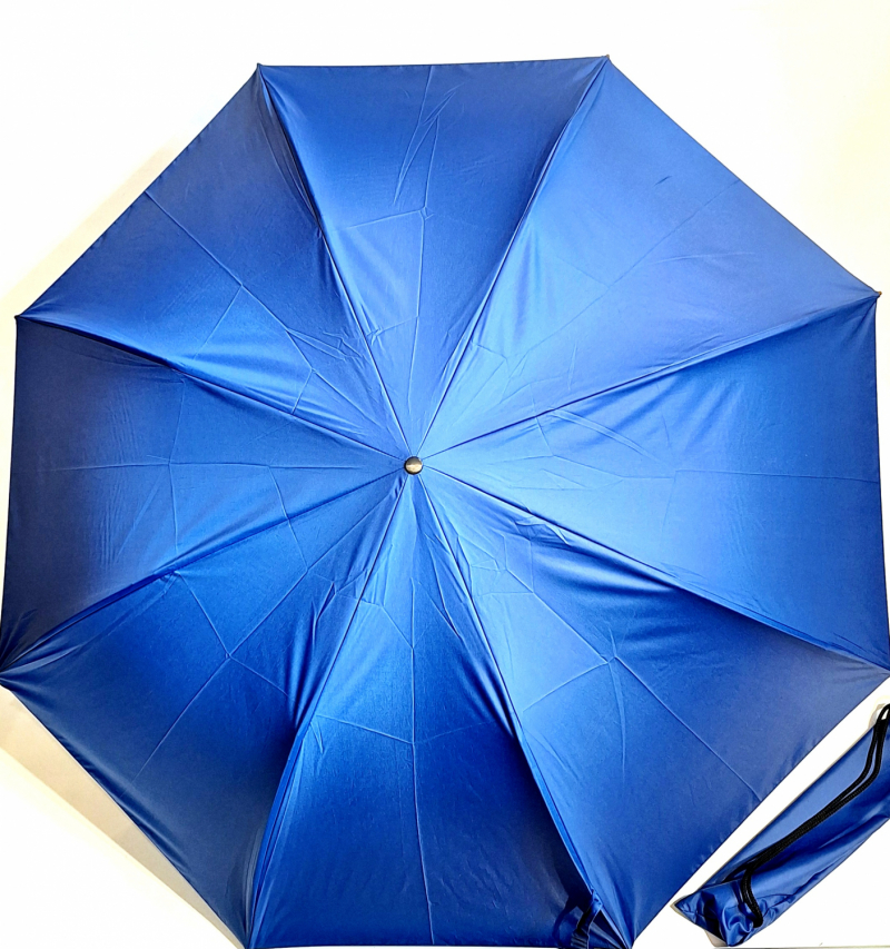 Grand parapluie golf pliant ouvrant fermant bleu Majorelle housse sac à dos Randonneur Piganiol - Large130cm & robuste