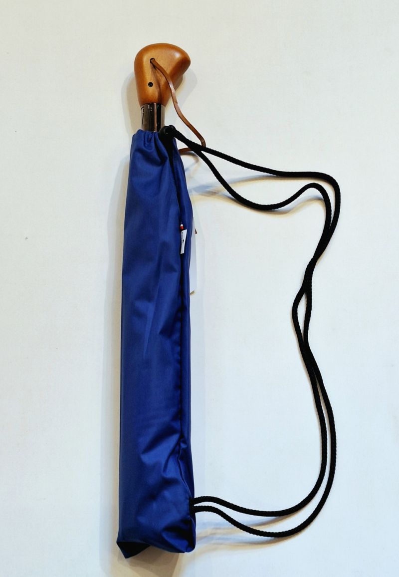 Grand parapluie golf pliant ouvrant fermant bleu Majorelle housse sac à dos Randonneur Piganiol - Large130cm & robuste