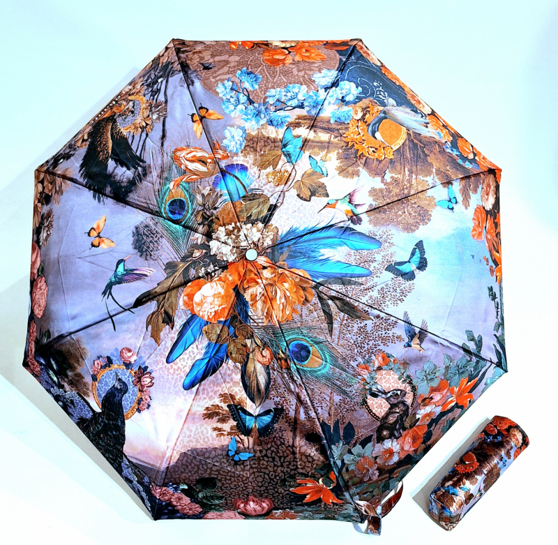 Parapluie mini automatique imprimé français Collection Brokante - Grand & solide