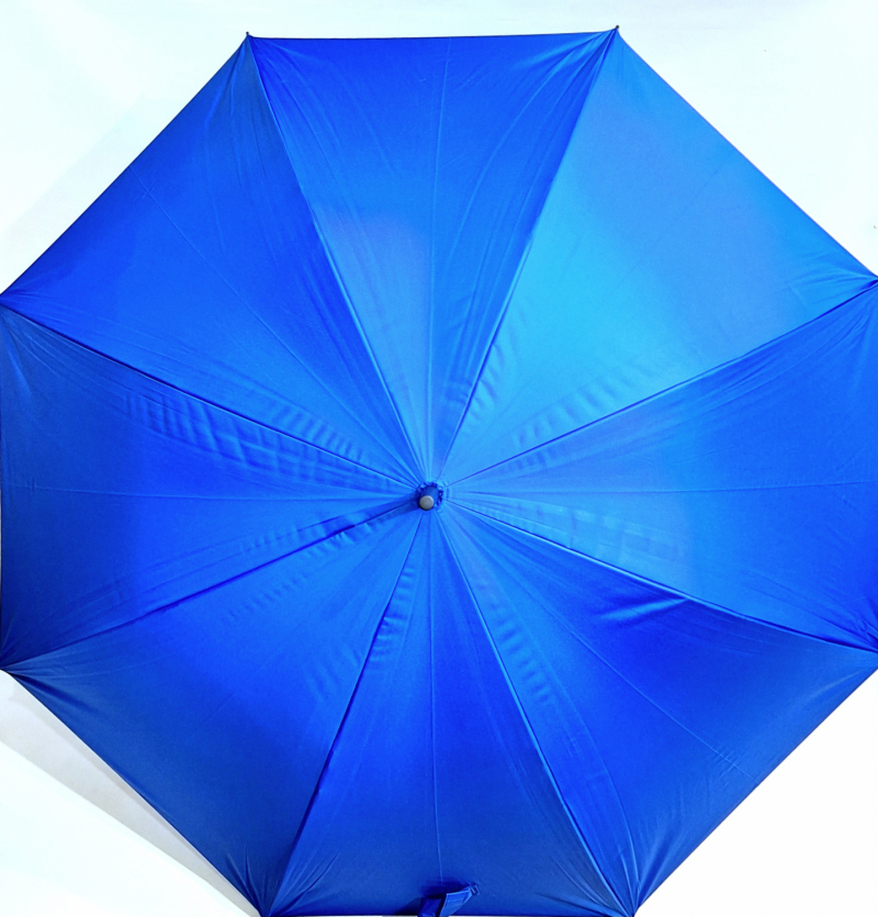 Parapluie golf XXL SLIM manuel anti UV 100% uni Bleu océan / Noir 128 cm diam - Ultra léger 360g